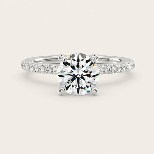 Montez French Pavé 4-Prong – rund-1