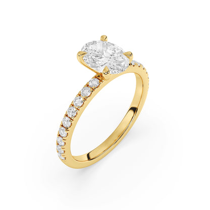 French Pavé – 4 Prong (Nouveau)