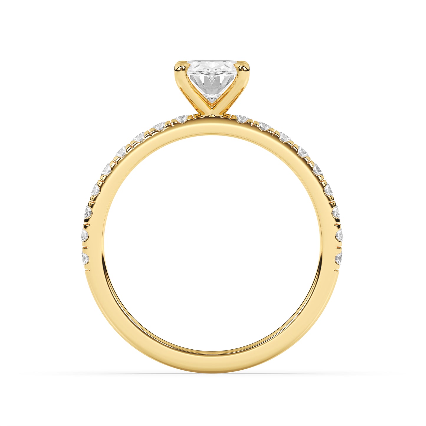 French Pavé – 4 Prong (Nouveau)
