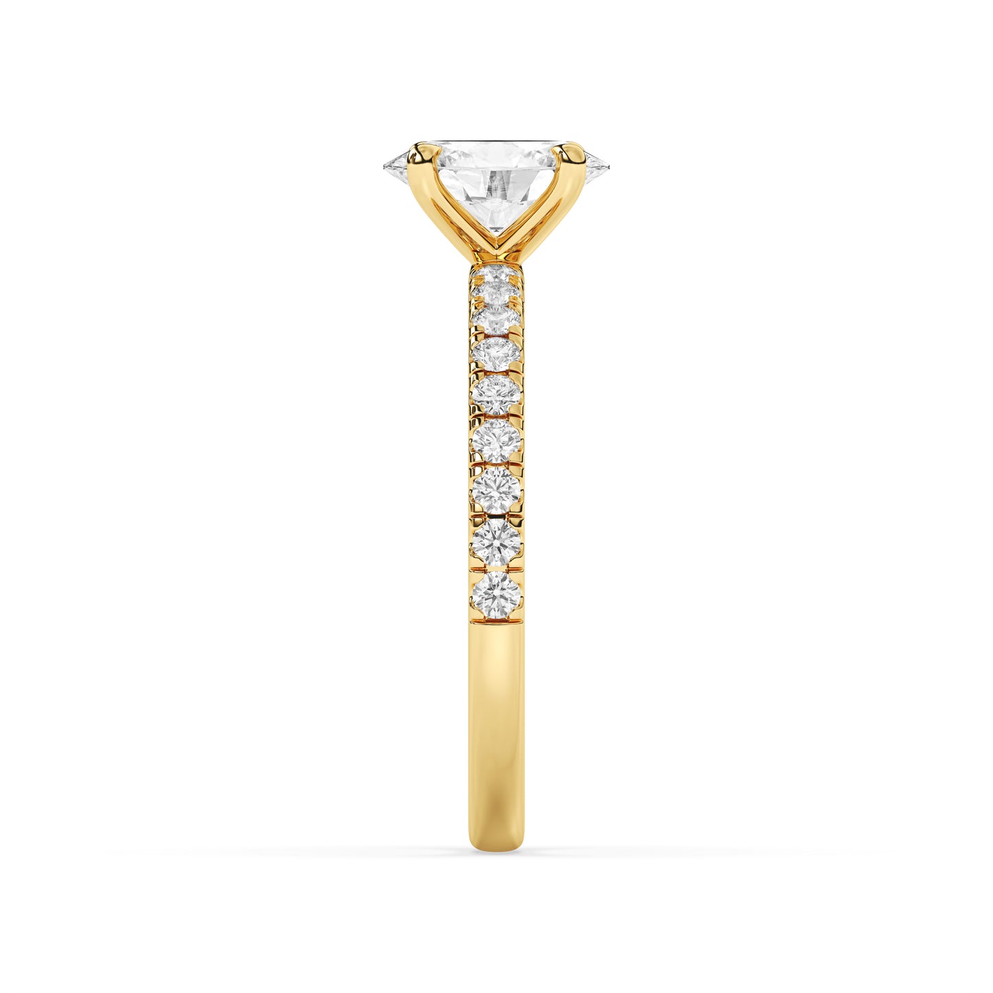 French Pavé – 4 Prong (Nouveau)