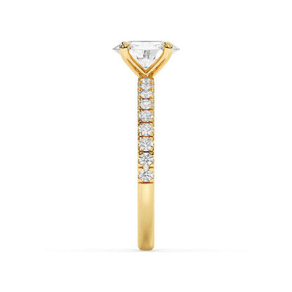 French Pavé – 4 Prong (Nouveau)