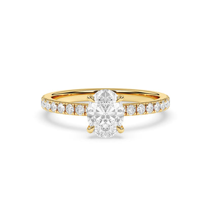 French Pavé – 4 Prong (Nouveau)