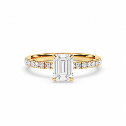 French Pavé – 4 Prong (Nouveau)