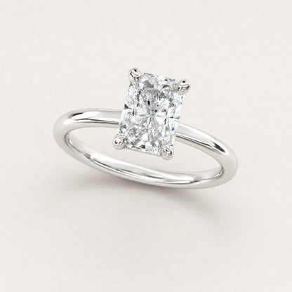 Montez Solitaire 4-prong (hvitt/gult gull) – radiant